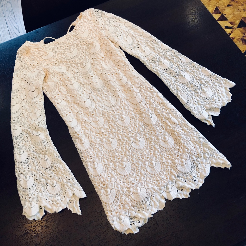 Nightcap Priscilla Lace Bell Sleeve Bodycon Dress